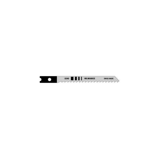 Milwaukee 3-1/8" 8TPI U-Shank Wood High Carbon Steel Jig Saw Blades 5 Pack