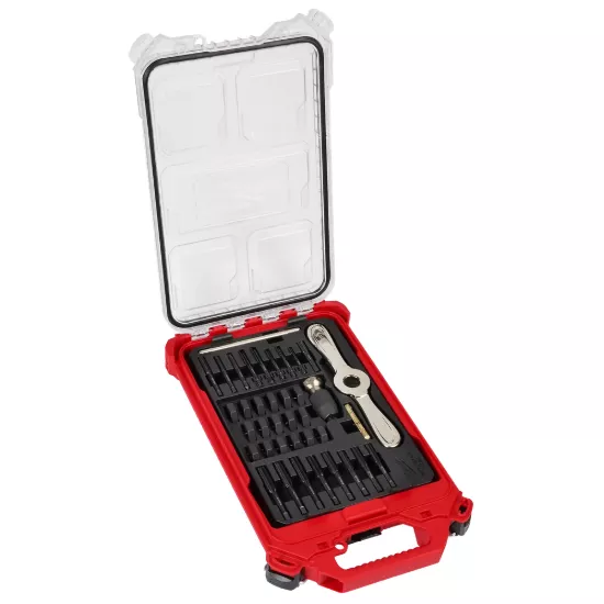 Milwaukee 38 Piece Metric Tap & Die PACKOUT Set with HEX-LOK 2-in-1 Handle