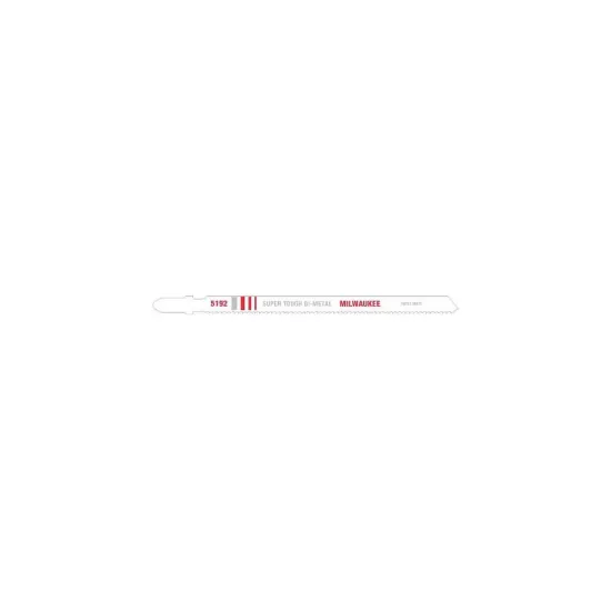 Milwaukee 5-1/4" 14TPI T-Shank Metal Cutting Bi-Metal Jig Saw Blades 5 Pack