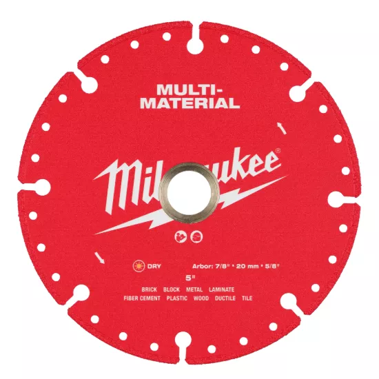 Milwaukee 5" Multi-Material Diamond Blade
