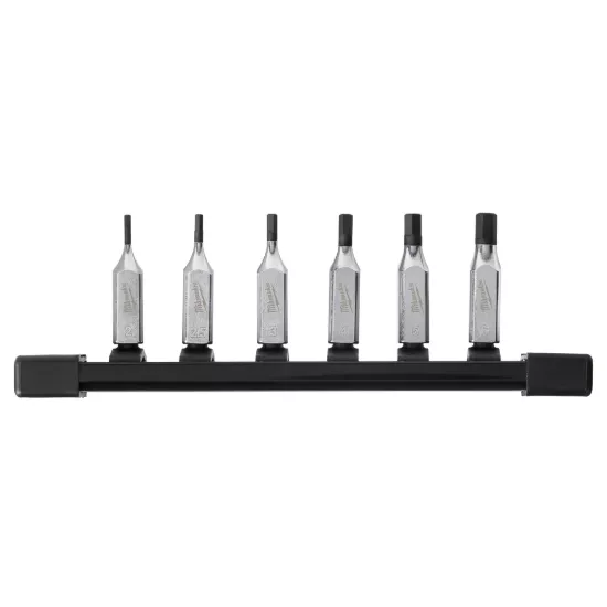 Milwaukee 6 Piece 1/4" Drive Hex Bit Socket Set - Metric