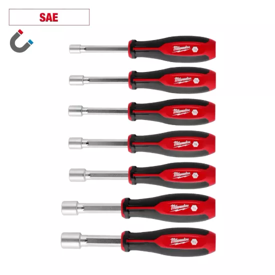 Milwaukee 7 Piece HollowCore Magnetic Nut Driver Set