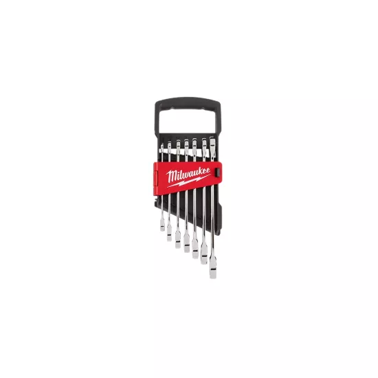 Milwaukee 7 Piece Ratcheting Combination Wrench Set - Metric