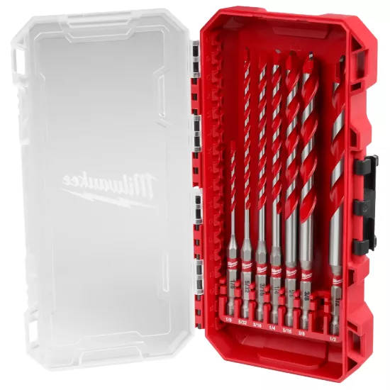Milwaukee 7 Piece SHOCKWAVE Impact Duty Carbide Hammer Drill Bit Set