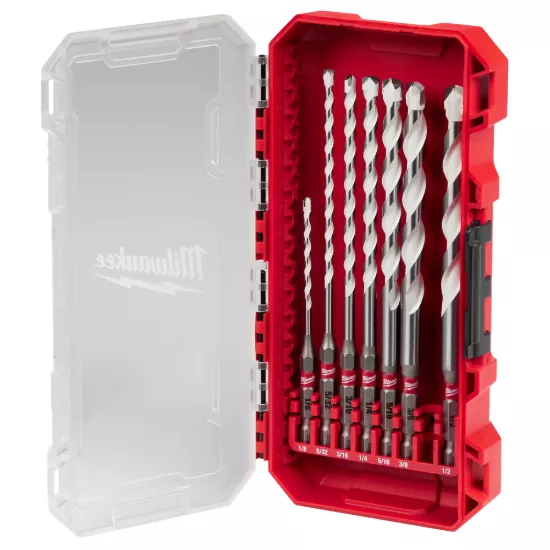 Milwaukee 7 Piece SHOCKWAVE Impact Duty Carbide Multi-Material Drill Bit Set