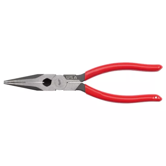 Milwaukee 8" Long Nose Dipped Grip Pliers