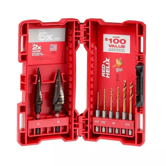 Milwaukee 8 Piece Twist and Sw Step Set