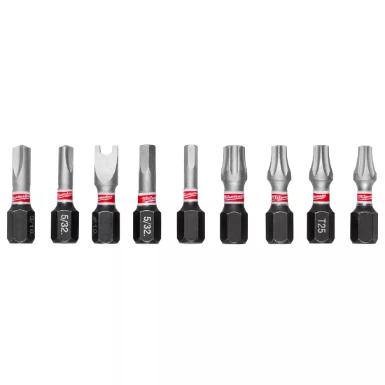 Milwaukee 9 Piece SHOCKWAVE Impact Duty 1" Security Insert Bit Set