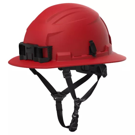 Milwaukee BOLT Red Full Brim Safety Helmet - Type 2, Class E