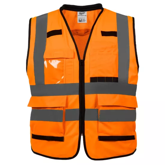 Milwaukee Class 2 Hi-Vis Orange Performance Safety Vest - L/XL