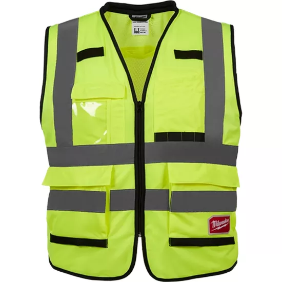 Milwaukee Class 2 Hi-Vis Yellow Performance Safety Vest - L/XL (ANSI/CSA)