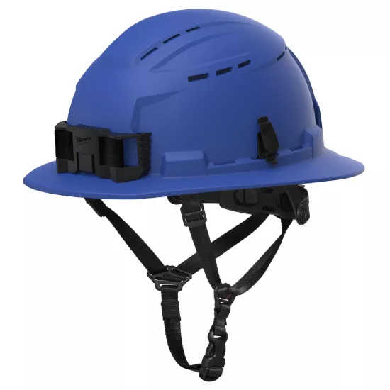 Milwaukee FR BOLT Blue Custom Color Full Brim Vented Safety Helmet - Type 2, Class C