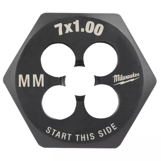 Milwaukee M7-1.00 mm 1-Inch Hex Threading Die