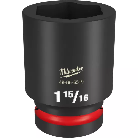 Milwaukee SHOCKWAVE 1" Drive 1-15/16" Deep 6 Point Impact Socket