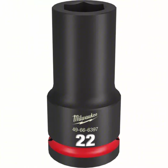 Milwaukee SHOCKWAVE 3/4" Drive 22mm Deep 6 Point Impact Socket