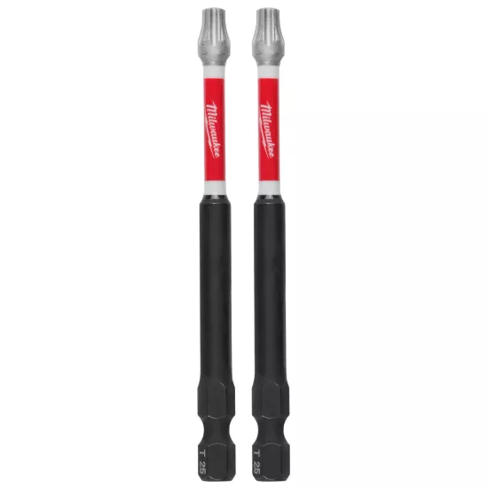 Milwaukee SHOCKWAVE Impact Duty 3-1/2" T25 Bit (2 Pack)