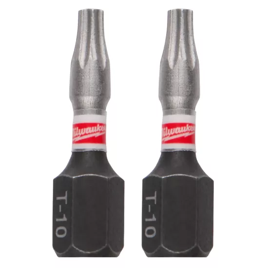 Milwaukee SHOCKWAVE Impact TORX T10 Insert Bits (2 Pack)