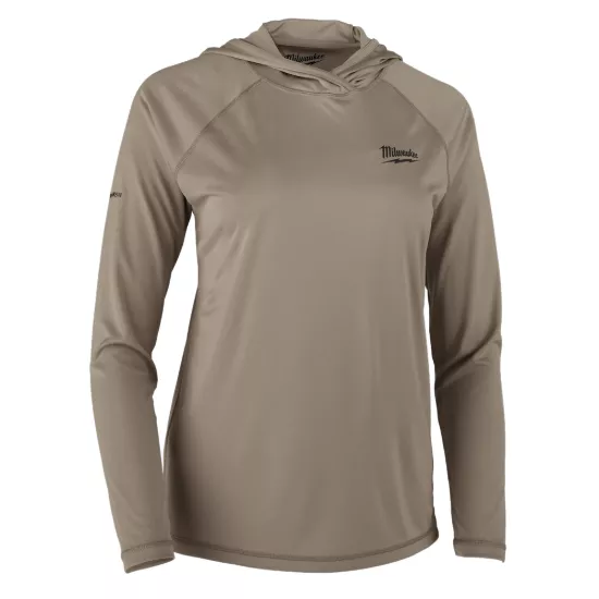 Milwaukee Women's WORKSKIN Hooded Sun Shirt - Sandstone - XS
