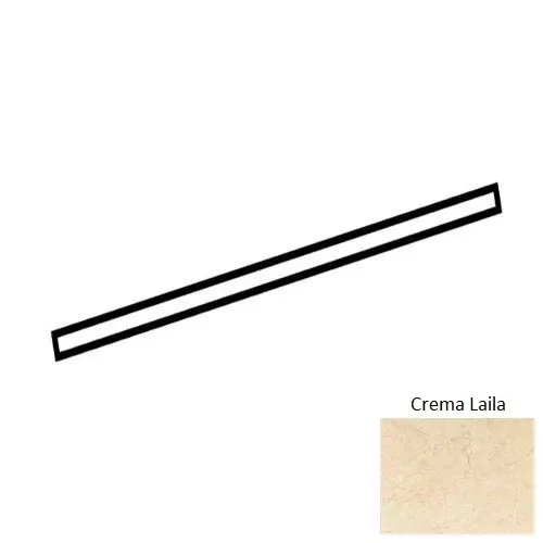 Mirasol Crema Laila Ceramic Wall Trim - 1/2" x 12" Jolly
