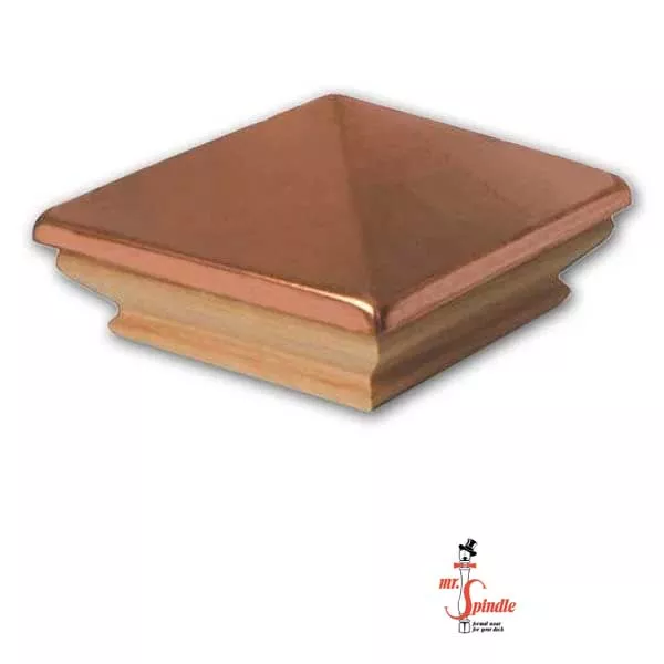 Mr. Spindle Copper Pyramid Post Cap