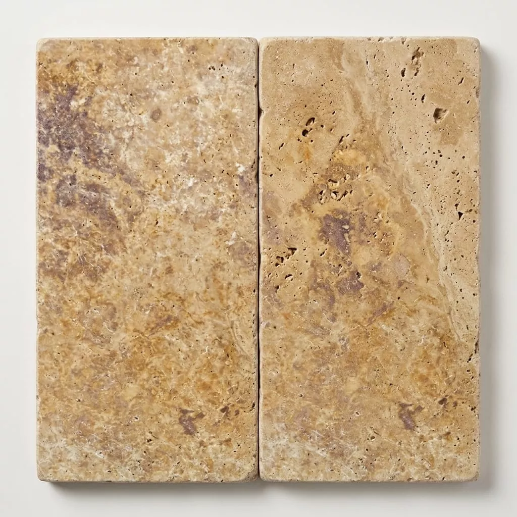 Noce Travertine Paver 12x24 Tumbled 1.25 inch