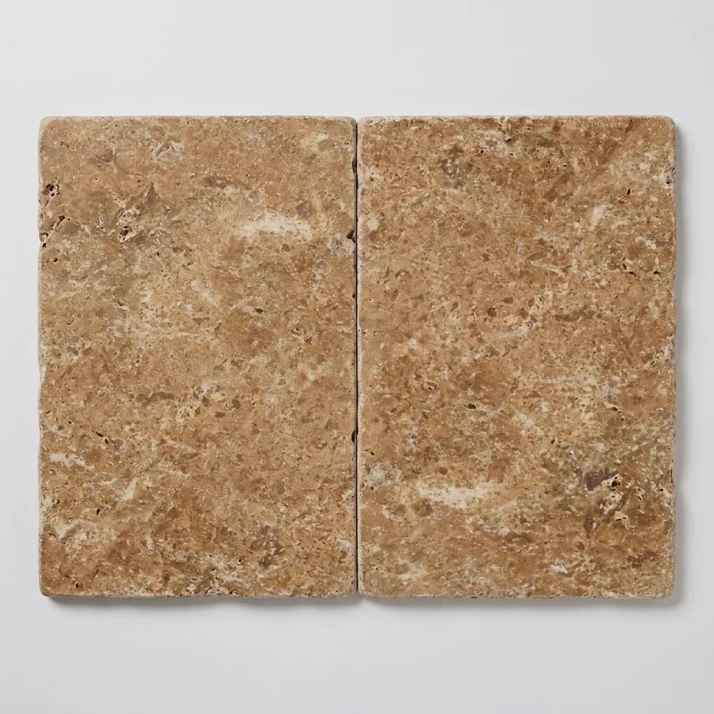 Noce Travertine Tile 16x24 Tumbled