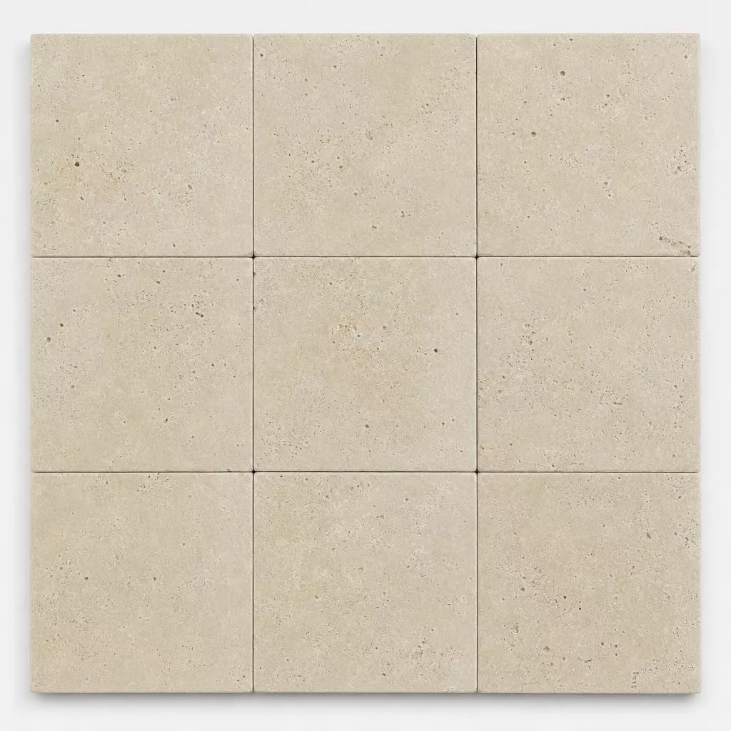 Nysa Travertine Paver 12x12 Unfilled, Honed 2 inch