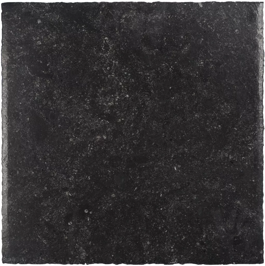 Odessa Black Belgian Bluestone Limestone Swatch Card