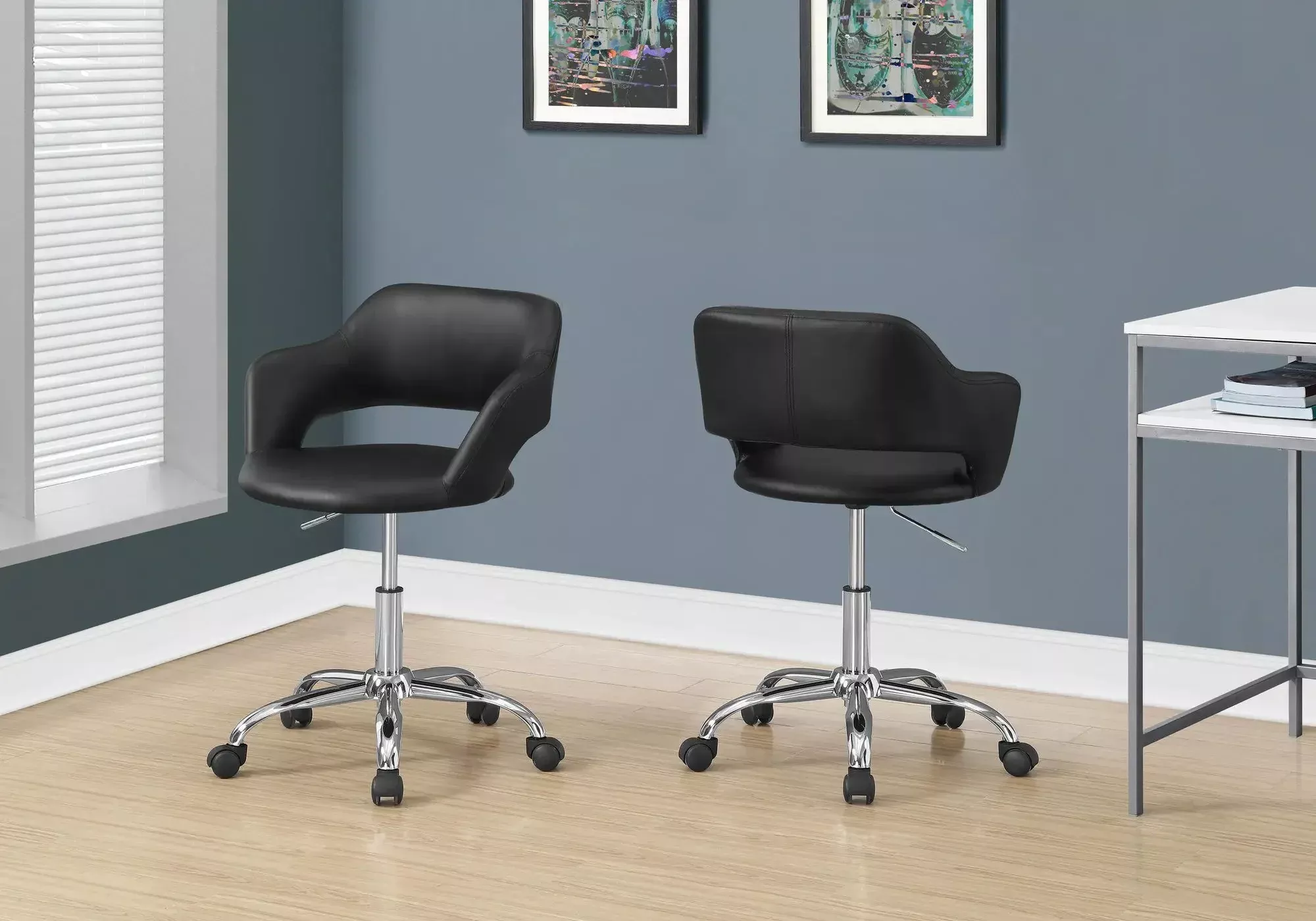 Office Chair, Adjustable Height, Swivel Ergonomic, Armrests, Contemporary