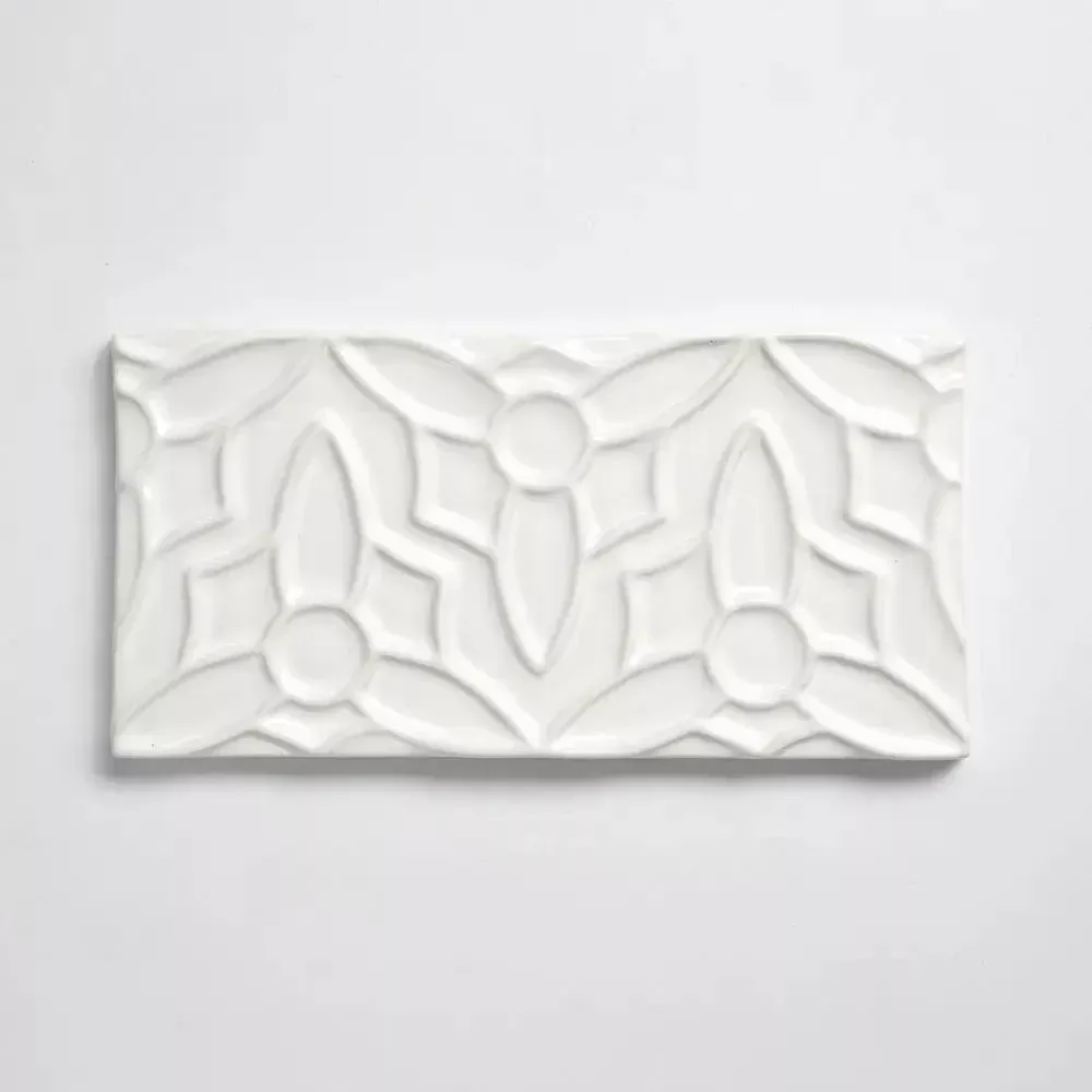 Pearl Glossy Barcelona Ceramic Accent Tiles 4x8