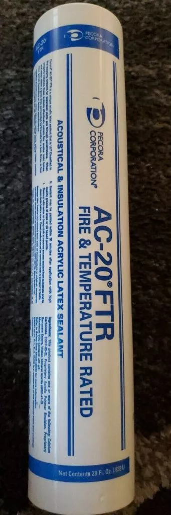 Pecora AC-20 FTR Tru White: Acrylic Latex 29 oz Tube