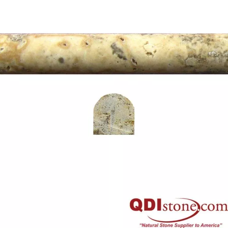 Philadelphia Travertine Trim 12 Honed Pencil Rail
