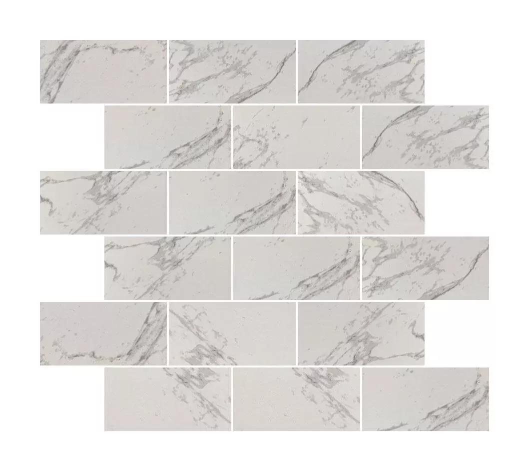 Pietra Carrara 2x4 Subway Polished PorcelainMosaic