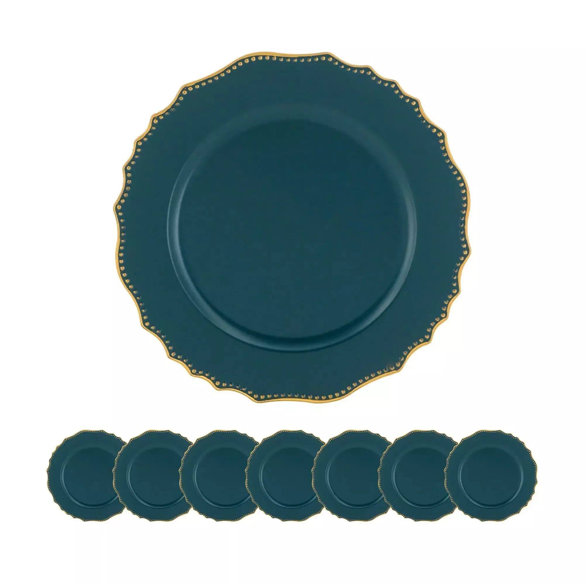 Premium Plastic Charger Plate (Set of 8)