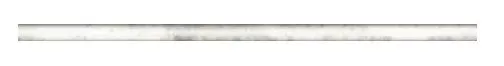 Presario Lumen White Marble Wall Trim - 3/8" x 12" Thin Pencil Rail