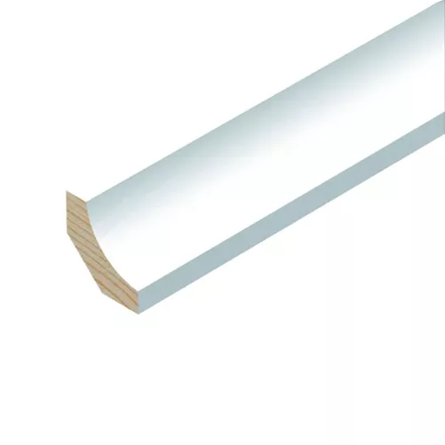 Primed Pine 18mm Scotia Finger Jointed F/J White