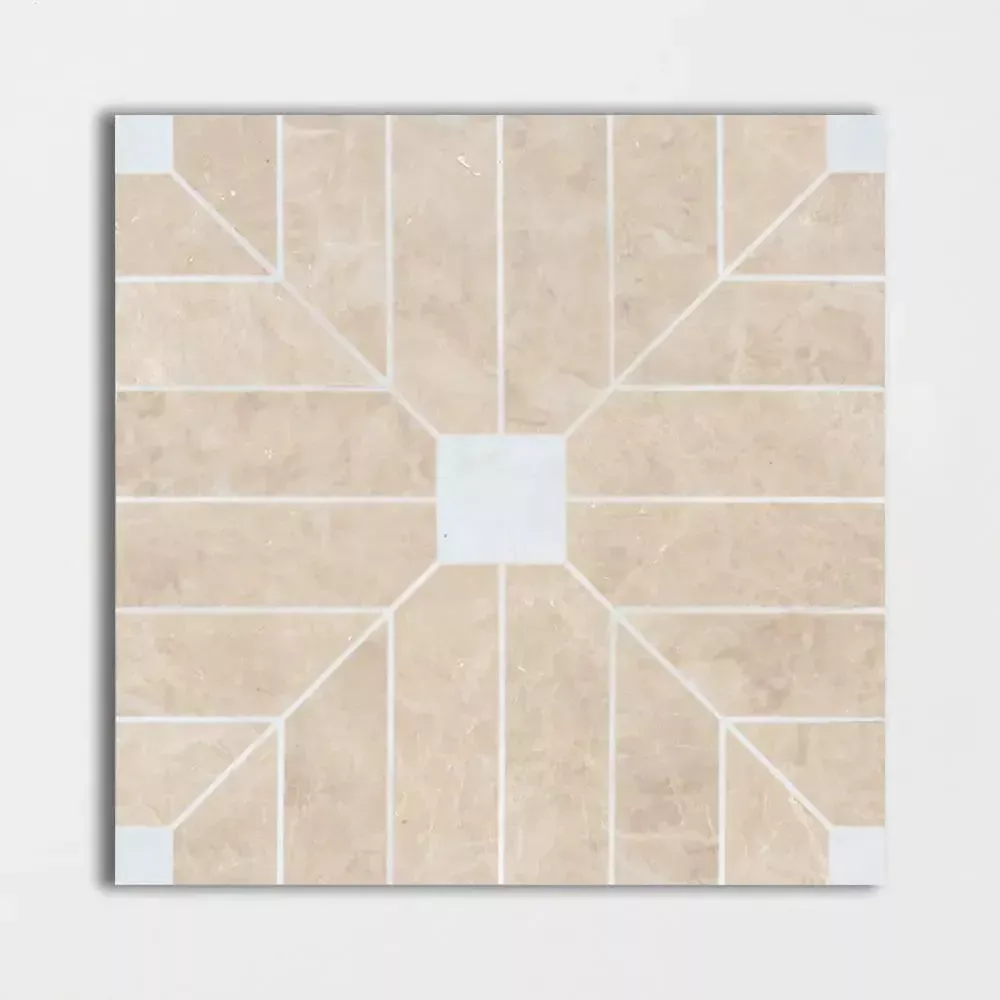 Punto Vintage Polished Marble Decorative 24x24