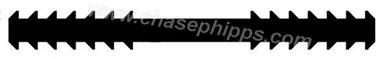 PVC Waterstop Ribbed 6" x 3/8" x 50' Roll - Type 11