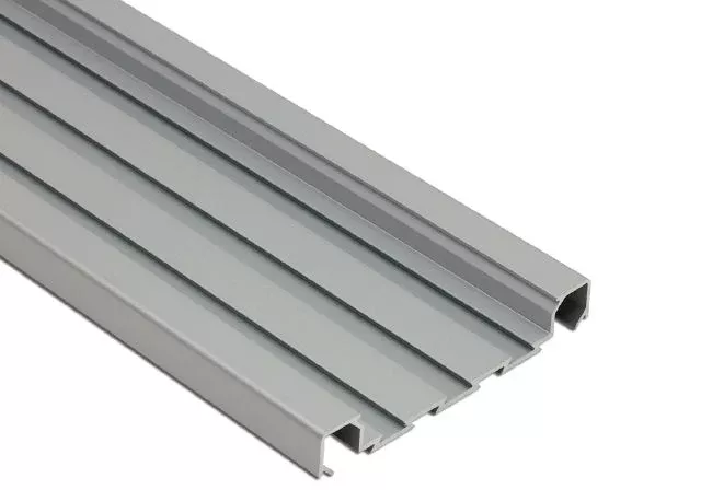 Quadec FS Square Edge Metal Tile Edging Trim - Satin Anodized Aluminum