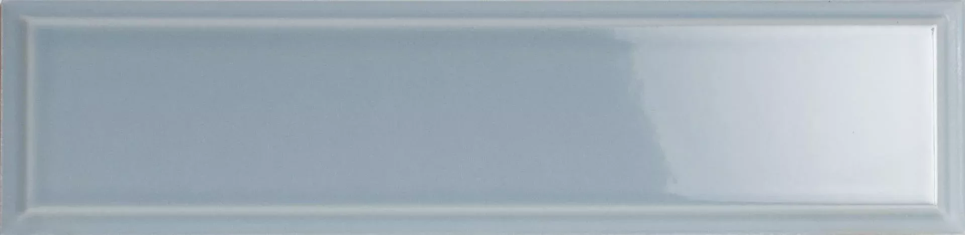 Quintessenza Dintorni Ceramic Tile in Azzurro Glossy 3x11.8