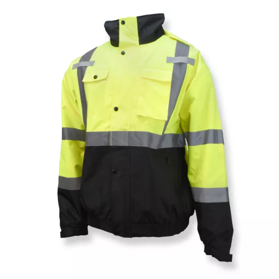 Radians 3-in-1 Durable Ripstop Bomber Jacket with Color Blocking - Green - Size 5X