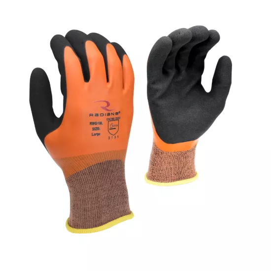 Radians Latex Coated Work Glove - Size L - (12 pack)