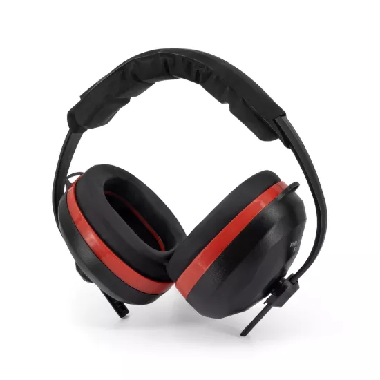 Radians Silencer Earmuff in Clamshell - Black & Red