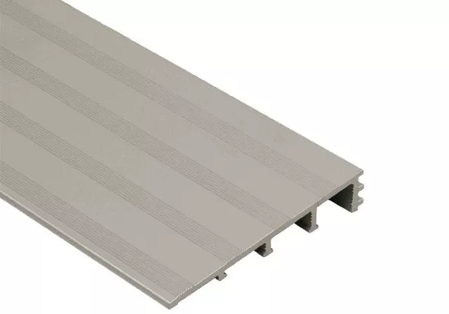 Reno Ramp K Reducer Metal Tile Edging Trim - Satin Anodized Aluminum