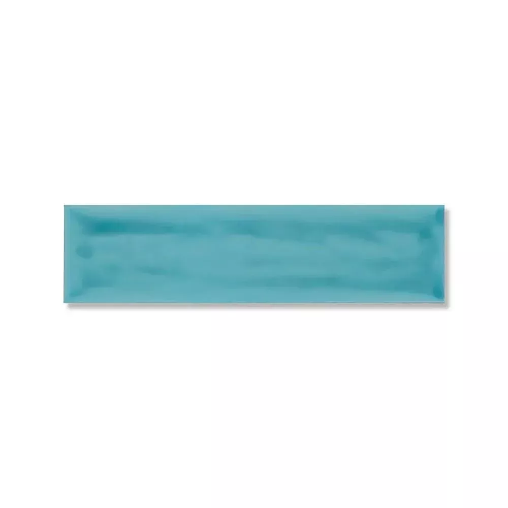 Roca Flow Atoll Blue Polished Ceramic Tiles 3x12