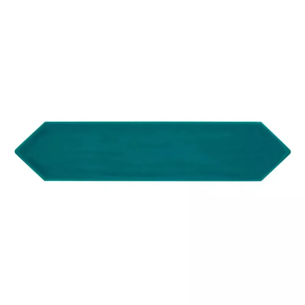 Roca Flow Peacock Green Polished Ceramic Tiles 3x12