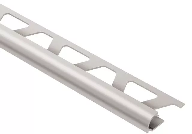 Rondec Bullnose Metal Tile Edging Trim - Satin Anodized Aluminum