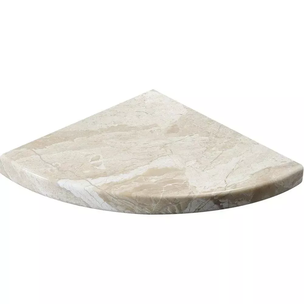 Royal Beige Polished Marble Corner Shelves 8x8