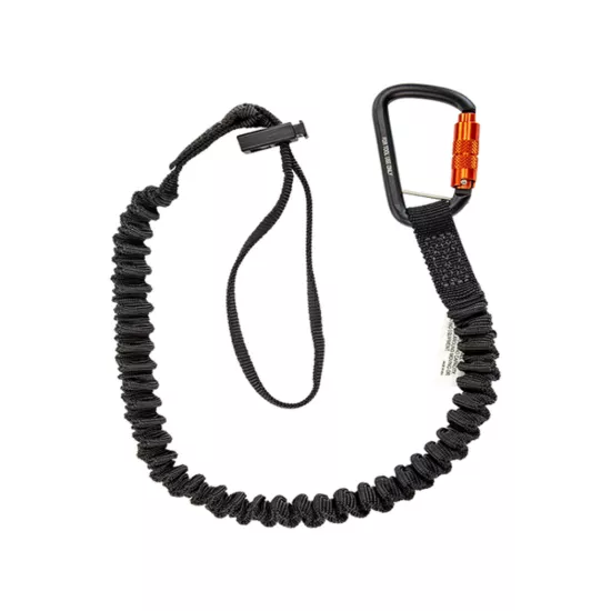 Safewaze 15 lb. Elasticated Tool Tether with Carabiner and Cinch Loop