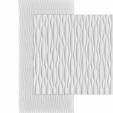 Sahara VerticalMirroFlex 4x8 / 4x10 Glue Up PVC 3D Wall Panels